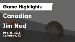 Canadian  vs Jim Ned  Game Highlights - Dec. 28, 2023