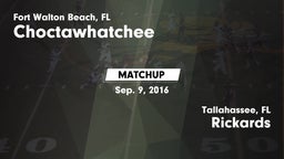 Matchup: Choctawhatchee High vs. Rickards  2016