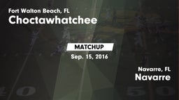 Matchup: Choctawhatchee High vs. Navarre  2016