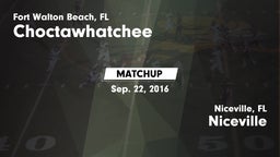 Matchup: Choctawhatchee High vs. Niceville  2016