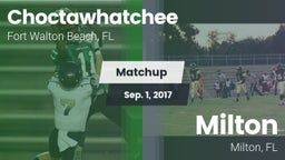 Matchup: Choctawhatchee High vs. Milton  2017