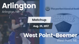 Matchup: Arlington High vs. West Point-Beemer  2017