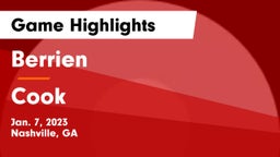 Berrien  vs Cook  Game Highlights - Jan. 7, 2023