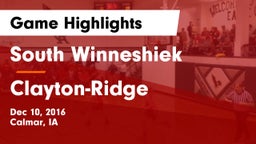 South Winneshiek  vs Clayton-Ridge  Game Highlights - Dec 10, 2016