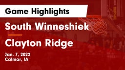 South Winneshiek  vs Clayton Ridge Game Highlights - Jan. 7, 2022