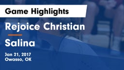 Rejoice Christian  vs Salina  Game Highlights - Jan 21, 2017
