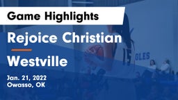 Rejoice Christian  vs Westville  Game Highlights - Jan. 21, 2022