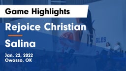 Rejoice Christian  vs Salina  Game Highlights - Jan. 22, 2022
