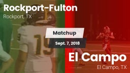 Matchup: Rockport-Fulton vs. El Campo  2018