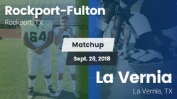 Matchup: Rockport-Fulton vs. La Vernia  2018