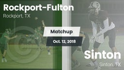 Matchup: Rockport-Fulton vs. Sinton  2018