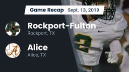 Recap: Rockport-Fulton  vs. Alice  2019