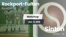 Matchup: Rockport-Fulton vs. Sinton  2019