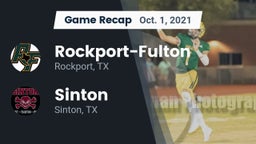 Recap: Rockport-Fulton  vs. Sinton  2021