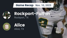 Recap: Rockport-Fulton  vs. Alice  2023