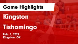 Kingston  vs Tishomingo  Game Highlights - Feb. 1, 2022