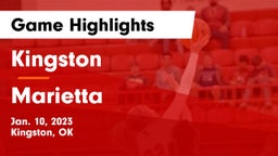 Kingston  vs Marietta  Game Highlights - Jan. 10, 2023