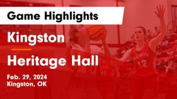Kingston  vs Heritage Hall  Game Highlights - Feb. 29, 2024