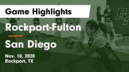 Rockport-Fulton  vs San Diego  Game Highlights - Nov. 10, 2020