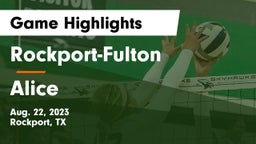 Rockport-Fulton  vs Alice  Game Highlights - Aug. 22, 2023