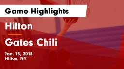 Hilton  vs Gates Chili  Game Highlights - Jan. 15, 2018