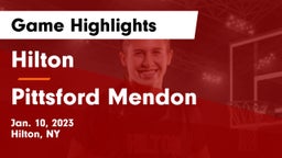 Hilton  vs Pittsford Mendon Game Highlights - Jan. 10, 2023