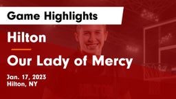 Hilton  vs Our Lady of Mercy Game Highlights - Jan. 17, 2023