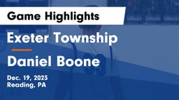 Exeter Township  vs Daniel Boone  Game Highlights - Dec. 19, 2023