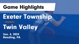 Exeter Township  vs Twin Valley  Game Highlights - Jan. 4, 2024