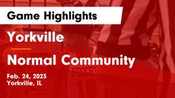 Yorkville  vs Normal Community  Game Highlights - Feb. 24, 2023