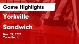 Yorkville  vs Sandwich  Game Highlights - Nov. 22, 2023