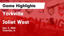 Yorkville  vs Joliet West  Game Highlights - Jan. 5, 2024