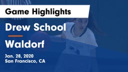Drew School vs Waldorf Game Highlights - Jan. 28, 2020