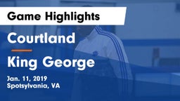 Courtland  vs King George  Game Highlights - Jan. 11, 2019