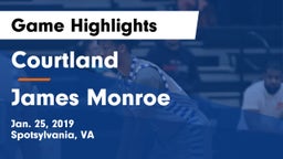 Courtland  vs James Monroe  Game Highlights - Jan. 25, 2019