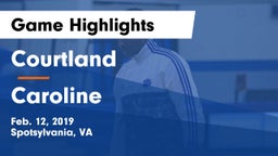 Courtland  vs Caroline  Game Highlights - Feb. 12, 2019