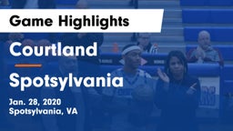 Courtland  vs Spotsylvania  Game Highlights - Jan. 28, 2020