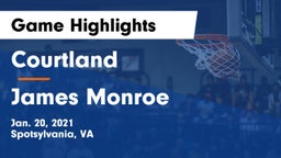 Courtland  vs James Monroe  Game Highlights - Jan. 20, 2021