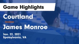 Courtland  vs James Monroe  Game Highlights - Jan. 22, 2021