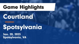 Courtland  vs Spotsylvania  Game Highlights - Jan. 20, 2023