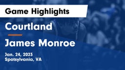 Courtland  vs James Monroe  Game Highlights - Jan. 24, 2023