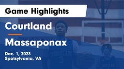 Courtland  vs Massaponax  Game Highlights - Dec. 1, 2023