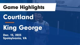 Courtland  vs King George  Game Highlights - Dec. 15, 2023