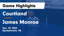 Courtland  vs James Monroe  Game Highlights - Dec. 29, 2023