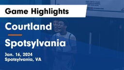 Courtland  vs Spotsylvania  Game Highlights - Jan. 16, 2024