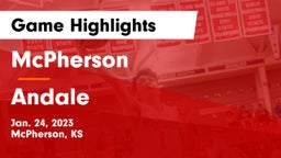 McPherson  vs Andale  Game Highlights - Jan. 24, 2023
