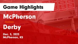 McPherson  vs Derby  Game Highlights - Dec. 5, 2023