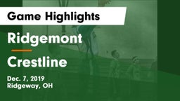 Ridgemont  vs Crestline  Game Highlights - Dec. 7, 2019