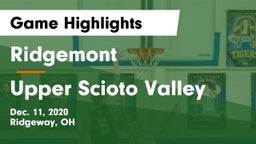 Ridgemont  vs Upper Scioto Valley  Game Highlights - Dec. 11, 2020