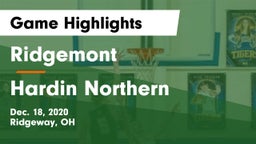 Ridgemont  vs Hardin Northern  Game Highlights - Dec. 18, 2020